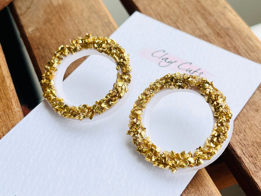 CIRCLE GOLD EARRINGS